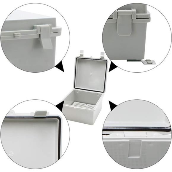 Weatherproof Outdoor Box Electrical with Wall Bracket 5.9"5.9"3.5" (15015090mm) - Picture 4 of 6